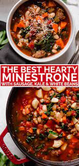 Hearty Minestrone Soup Recipe The Best Plays Well With Butter Recipe Hearty Minestrone Soup Recipe Hearty Soup Recipes Hearty Meals