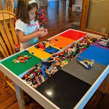 Building Bricks Table Activity Table Building Blocks Table Etsy Lego Table With Storage Building For Kids Lego Table