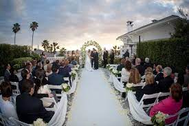Pacific Terrace Wedding Ceremony At Shutters On The Beach Santa Monica Wedding La Beach Hotels Wedding