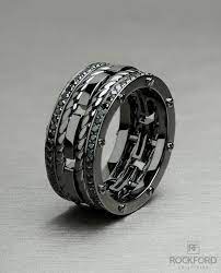 Ropes Mens Everblak Gold Wedding Band With 1 05ct Black Diamonds Black Wedding Rings Rings For Men Mens Wedding Rings Black