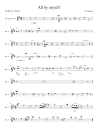 All by myself (cover of eric carmen). All By Myself Sheet Music For Saxophone Alto Solo Musescore Com