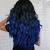 Ombre Black And Blue Hair