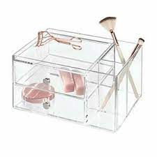 Cassetti impilabili in vendita in arredamento e casalinghi: Interdesign Clarity 2 Cassetti Impilabili Con Organizzatore Laterale Ebay