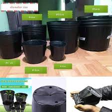 Our plastic plant pots come in two types: In Stock All Size Thicken Soft Black Plastic Plant Nutrition Nursery Pot Pots Large Medium And Small Increase Size Seedling Flower Round Container Durable Plant Pots Shopee Philippines
