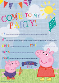 Thanks to my sister for the request. Peppa Pig Party Invitations Party Supplies Partyworld