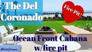 Hotel del coronado, curio collection by hilton. The Del Coronado Ocean Front Cabana W Fire Pit San Diego Suitedreams Youtube