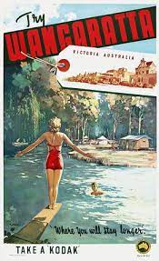 Wangaratta Victoria Australia Vintage Travel Posters Posters Australia Retro Travel Poster