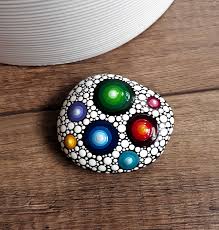Mandala Stein Unikat Deko Wunderschon Und Handbemalt Garten Terrasse Deko Deko Garten Garte In 2020 Mandala Rock Art Mandala Rocks Rock Painting Supplies