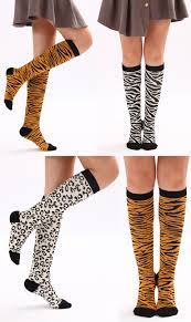 Fun Compression Socks Animal Print Is Great Following Strenuous Exercise Too It Helps Reduce Inflammation And Inc Compression Socks Support Stockings Socks