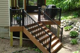 Industrial stair hand rail, staircase, cast iron, wrought iron, vintage, black. Aluminum Railing Kit Series 100 Adjustable Stair Rail Worthington Millwork