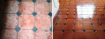 Tables, shower trays, doors, fireplaces and many other application solutions). Flood Damaged Terracotta Tiled Kitchen Floor Rescued In Docking Norfolk Tile Doctor