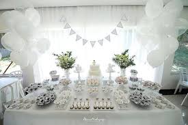 Elegant White Baptism Dessert Table Party Kara S Party Ideas Baptism Party Decorations Baptism Dessert Table Baptism Desserts