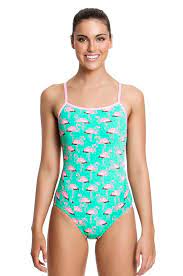Funkita Go Flamingo Single Strap One Piece One Piece Competition Swimwear Competitive Swimming Suits