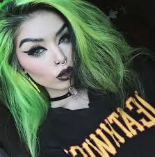 Black And Green Hair Goth Google Search Cores De Cabelo Verde Cabelo Verde Cabelo Verde Neon