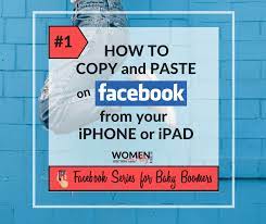 Don't worry if you see an empty square, because facebook will convert this to a colorful icon once you post it. How To Copy And Paste On Facebook From Your Iphone Or Ipad Women Over Fifty Network