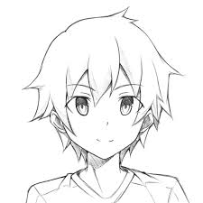 8 step anime boy s head face drawing tutorial animeoutline. Easy Anime Drawings Otaku Wallpaper