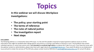 When we are defensive, … Let S Discuss Workplace Investigations