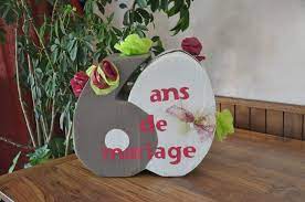 Une Urne Pour 60 Ans De Mariage Les Bricos De Beca Urne Deco Anniv 60 Ans