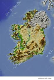 The mountain ranges vary greatly in geological. Signs And Info 3d Relief Map Of Ireland Stock Illustration I1629672 At Featurepics