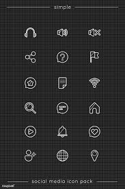 Pixeden icon font pack (170 иконок, webfont). Download Premium Vector Of Social Media Icon Pack Vector 931817 Social Media Icons Media Icon Icon Pack