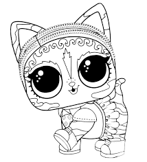 Lol Surprise Pet Coloring Page Agent Kitty Love Coloring Pages Bunny Coloring Pages Unicorn Coloring Pages