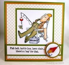 Napper Fisherman U Get Photo 2 L K Example Art Impressions Rubber Stamps Kartenideen Mannliche Geburtstagskarten Lustige Karten