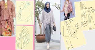 Beli pola kebaya kartini modern online berkualitas dengan harga murah terbaru 2021 di tokopedia! 11 Model Kebaya Modern Lengkap Dengan Pola Jahitannya Jaga Jaga Kalau Penjahitnya Bingung Bikinnya