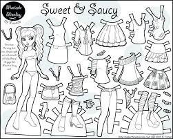Paper Doll Coloring Pages Free Printable Paper Doll Coloring Pages Elegant Luxury Girl Page For Kids Pi Steampunk Paper Dolls Paper Dolls Paper Dolls Printable