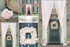 And you can add just about anything to the mix of more traditional decorations. Door Decoration Pink Tulle Floral Roses Wreath Photo Collage Baby Shower Centerpieces Girl Baby Shower Fun Baby Shower Sweets Baby Girl Shower Themes