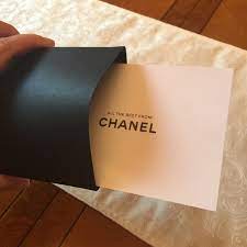 All those fake chanel vip gift plush bags being resold on instagram and facebook came from the same manufacturer below. Chanel Accessories Chanel Gift Card Envelope And A Card Poshmark