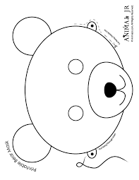 Bear Mask To Print And Color Woo Jr Kids Activities Teddy Bear Crafts Bear Mask Printable Animal Masks