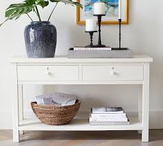 I tried to leave as much patina as i could but, honestly, the door was rather nasty. Farmhouse 50 Console Table Pottery Barn