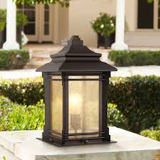 Hickory Point 16 1 2 Walnut Bronze Outdoor Pier Mount Light N8950 Lamps Plus Outdoor Post Lights Outdoor Light Fixtures Outdoor Lighting