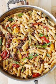 Vegetarian Pasta Recipes Pasta And Vegetables Gluten Free Pasta Sun Dried Tomato Cream Sauce Vegetable Pasta Recipes Tomato Pasta Recipe Stuffed Peppers