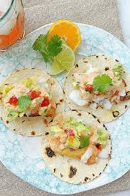 Use any white fish you like, then top with a store cupboard salsa and spicy mayo. Air Fryer Fish Tacos Foodtastic Mom