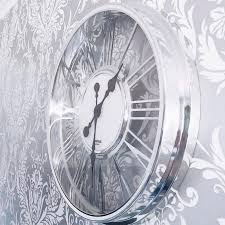 Jones venetian roman numeral wall clock in powder grey. Numeral Wall Clock Home Decor B M