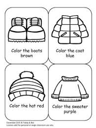 Winter Clothes Colouring Sheet Coloring Sheets Clothes Worksheet Winter Outfits