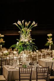 Trumpet lilies are similar to oriental lilies, producing many blooms with a nice scent. Tall Calla Lily Centerpiece
