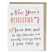 New Year S Resolution 1 Card Creative Holiday Cards New Years Resolution New Year Card
