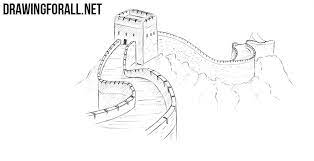 How To Draw The Great Wall Of China