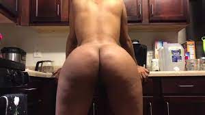 Naked Kitchen Ass Clapping 