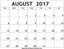 Printing tips for august 2017 calendar. August 2017 Calendar