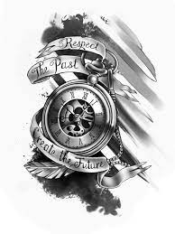 resultado de imagem para clock tattoo designs clock tattoo clock tattoo design tattoo designs men