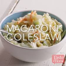 Macaroni Coleslaw Recipe Pastasalad Krautsalat Rezepte Rezepte Krautsalat