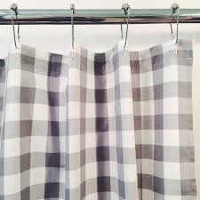Gray Gingham Buffalo Check Shower Curtain 72x72 Buffalo Check Shower Curtain Shower Curtain Shower