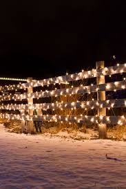 Lights On Barn Yard Fence Christmas Lights Outside Outdoor Christmas Decorations Yard Outdoor Christmas Photos