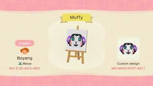 Muffy Acnh Villager Portrait Qr Code In 2020 Animal Crossing Characters Animal Crossing Book Wall