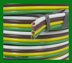 Each standard has it's different. Trailer Light Cable Wiring Harness 16 4 16 Gauge 4 Wire Bonded Parallel Ebay
