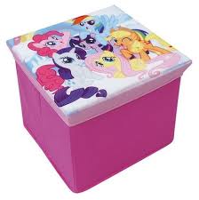 Storage containers for folding chairs. Disney Storage Basket Stool My Little Pony 30 Cm Textile Pink Internet Toys