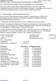 Kalte betriebskosten zu den kalten betriebskosten gehören alle aufwendungen, die im direkten zusammenhang mit der wohnung stehen und im mietvertrag aufgeführt. Aufgaben Zum Modul Kgw Ii 03 Imk Betriebskosten Bewirtschaftung Von Mietobjekten Pdf Kostenfreier Download